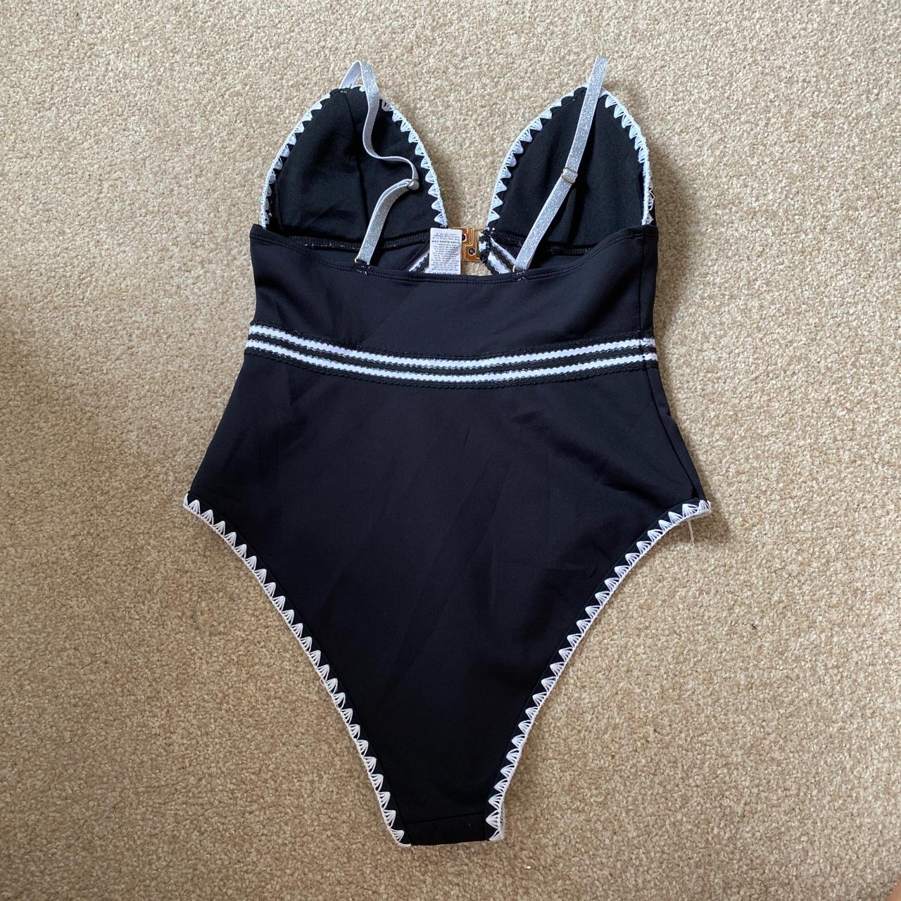 River island multi stitch cut out swimsuit size 8.... - Depop