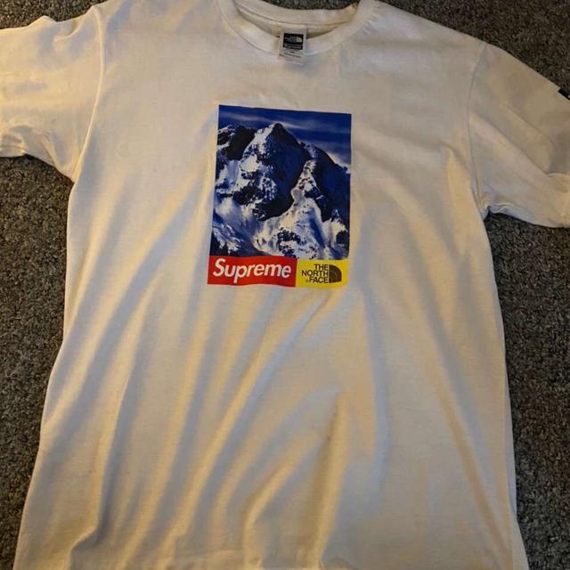 Supreme The North Face Mountain Tee Mint condition... - Depop