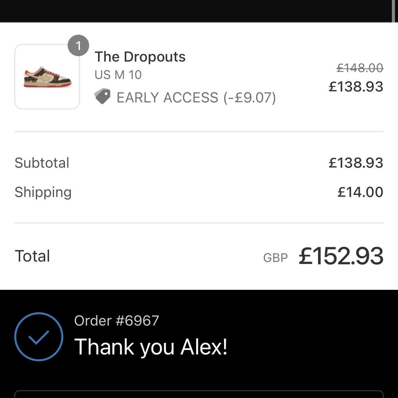 Proof of purchase - Depop