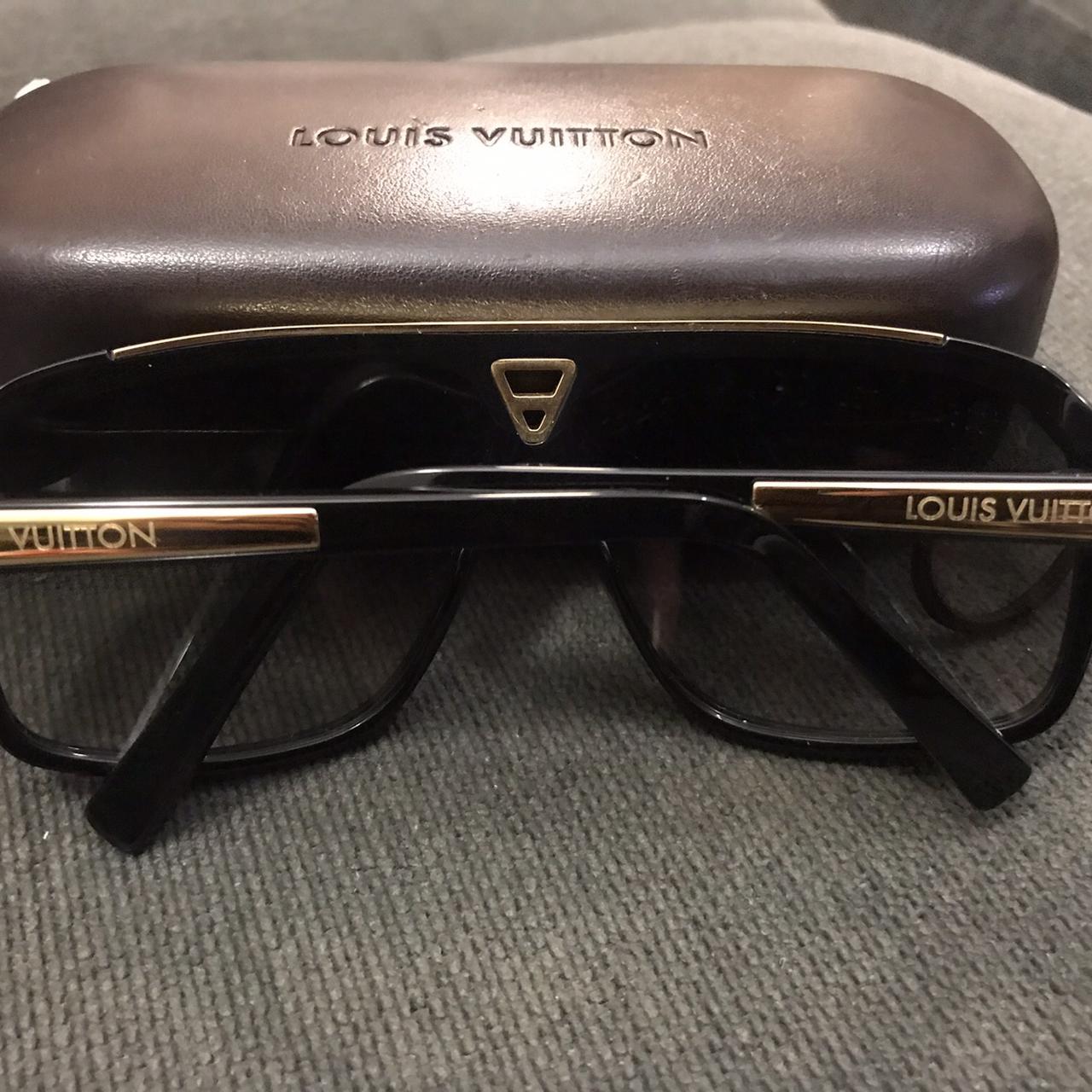 Louis Vuitton Sunglasses with hard clamshell case - Depop