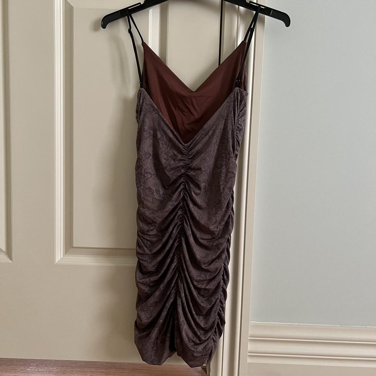 Glassons Snake Ruched Mini Dress! Bodycon mini... Depop