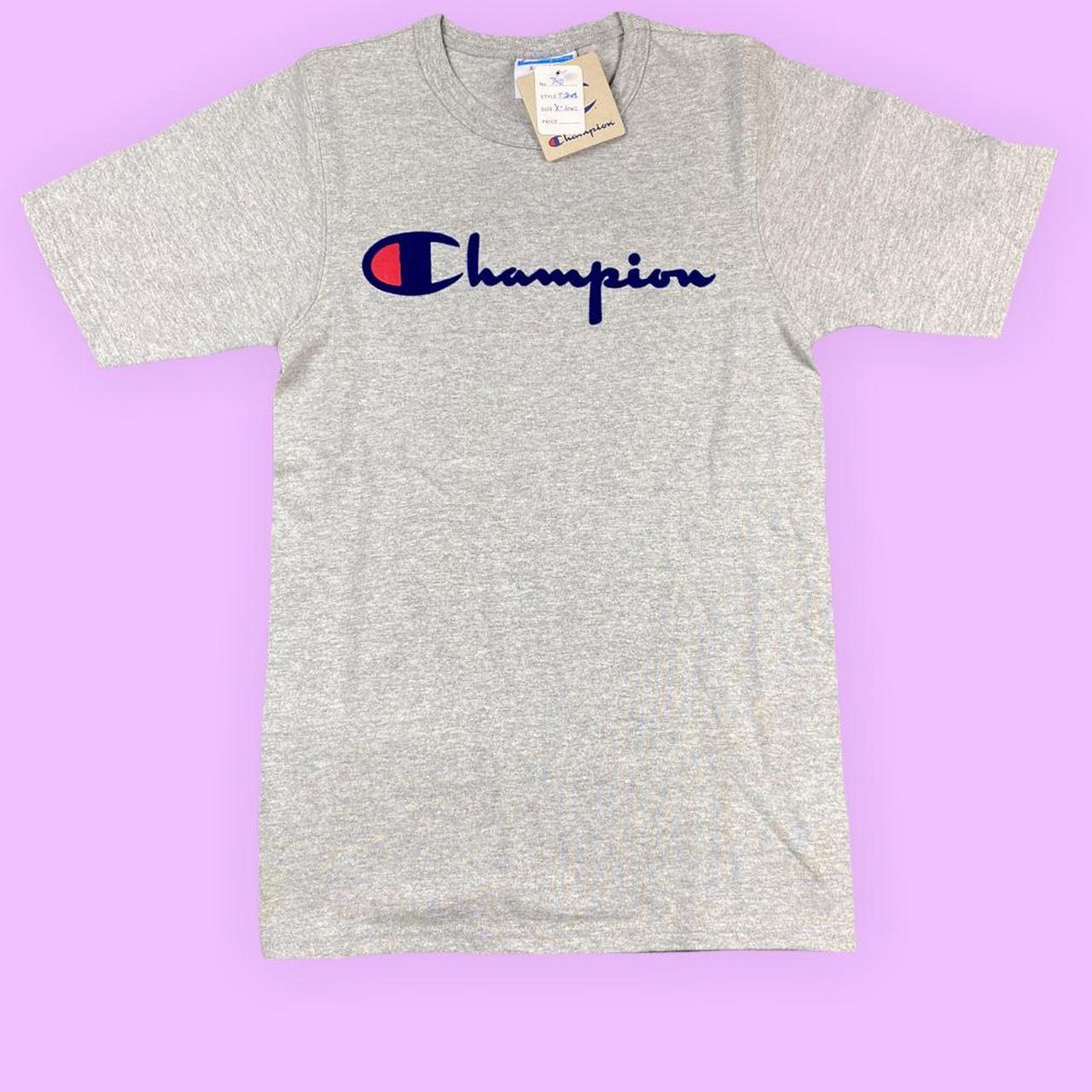 Champion t shirt tag sale