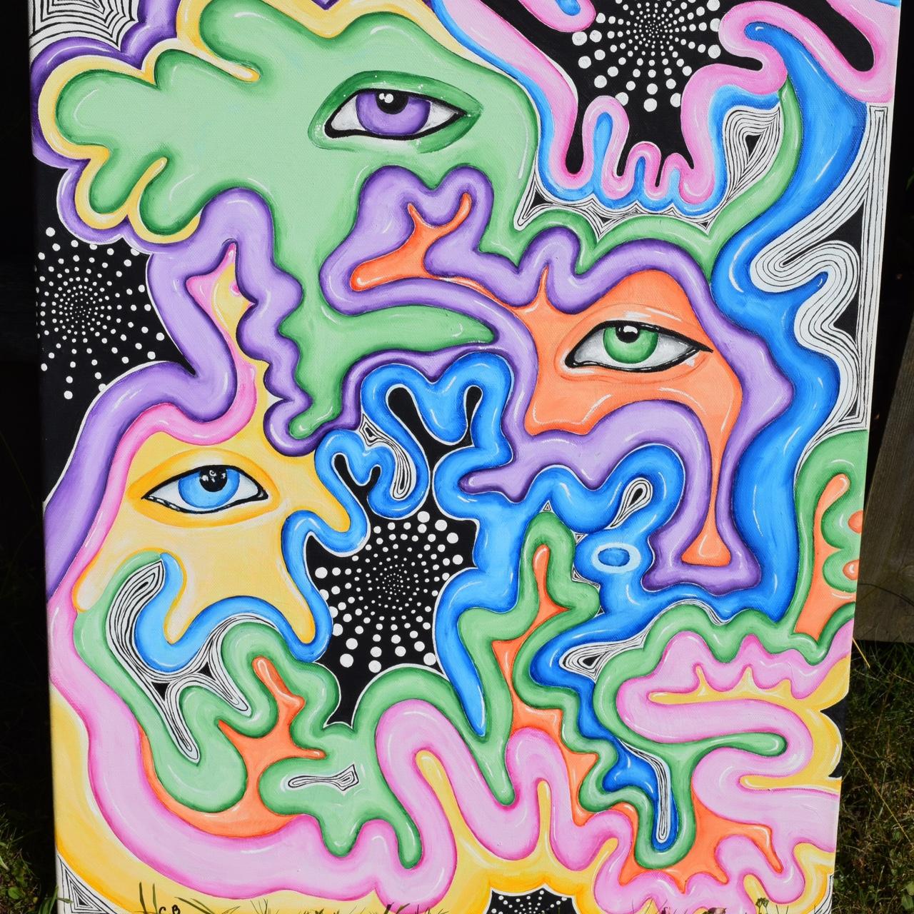 trippy abstract painting