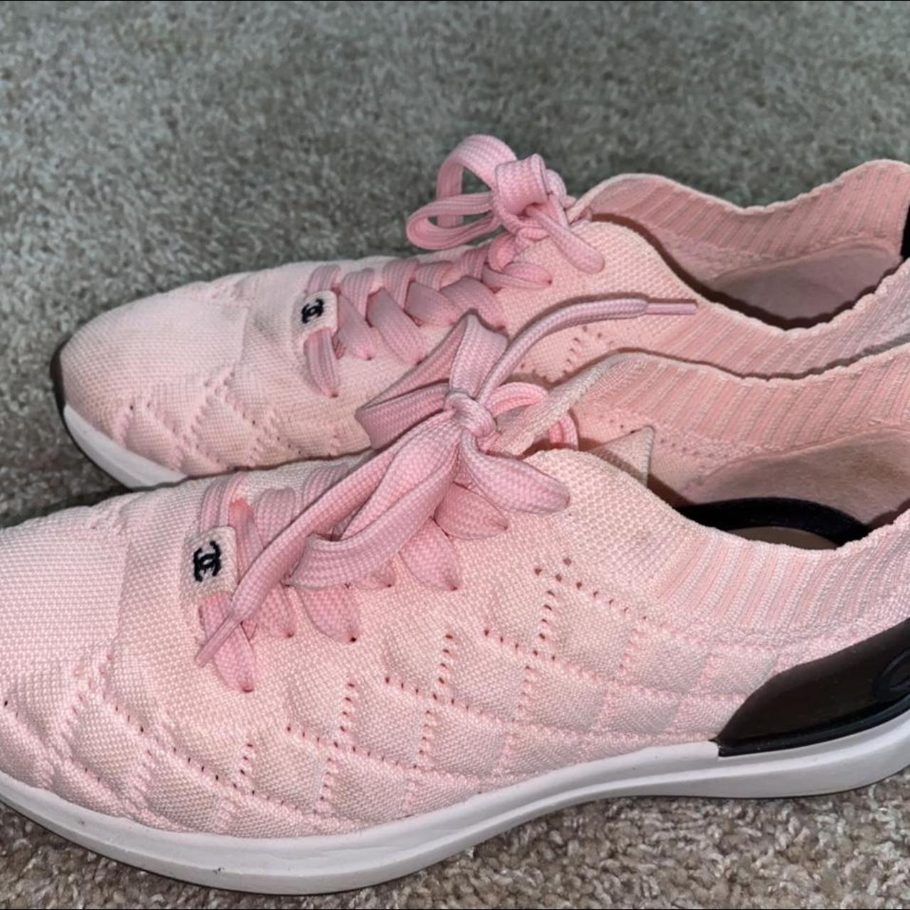 Light pink hot sale chanel sneakers