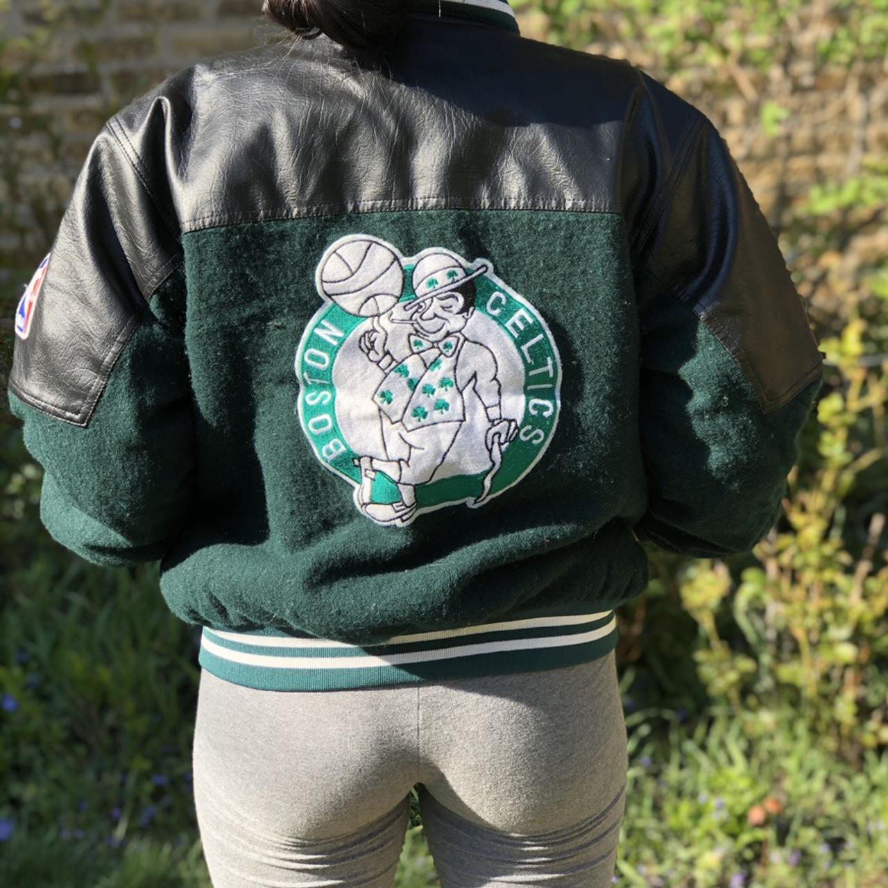 Boston Celtics Varsity Jacket - Green, Fashion Nova, Mens Jackets