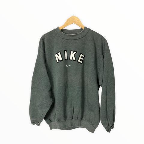 green vintage nike crewneck