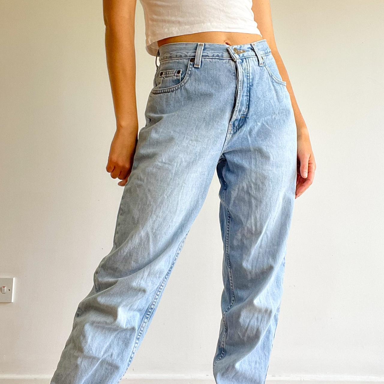 Awesome baggy vintage Eddie Bauer jeans. High... - Depop