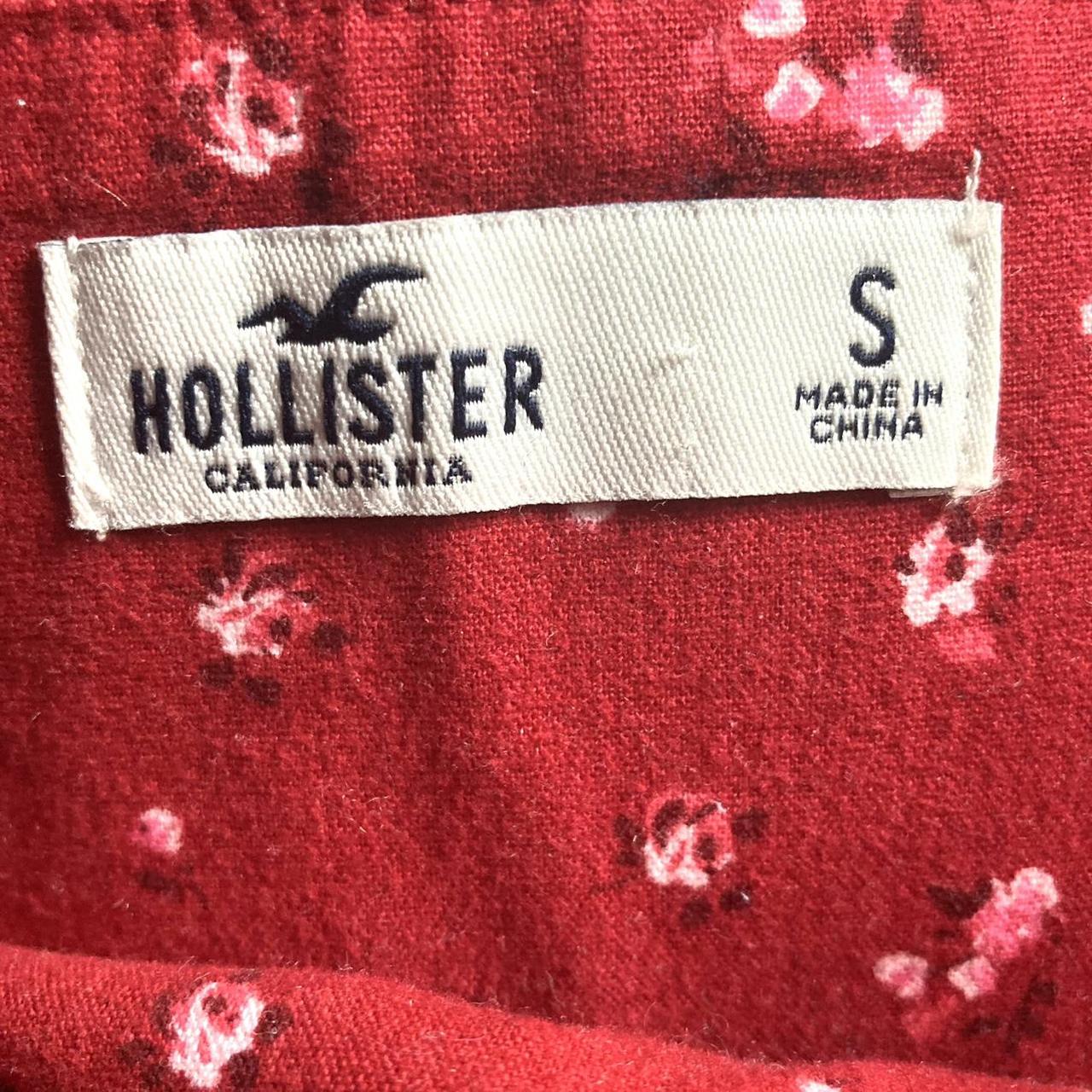 Red floral Hollister dress. Great condition just... - Depop