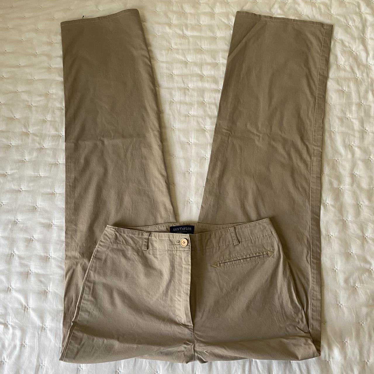 Ann taylor khaki on sale pants