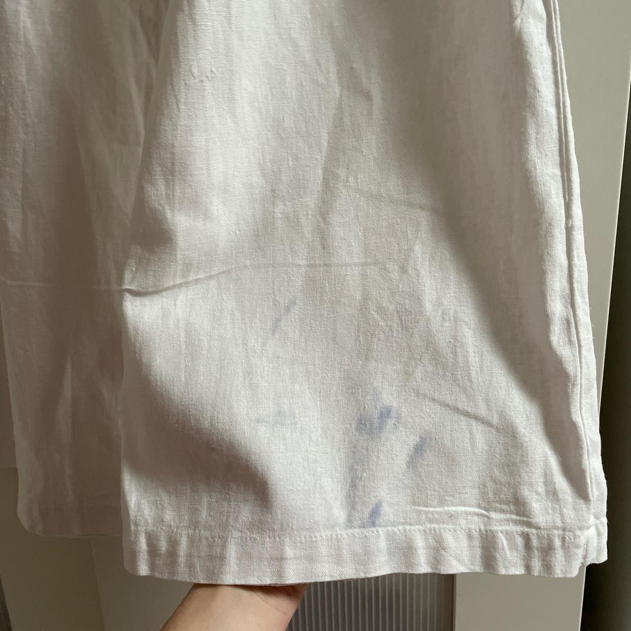 White Linen Paperbag Trousers 🕊🕊🕊 £4.50 Size... - Depop