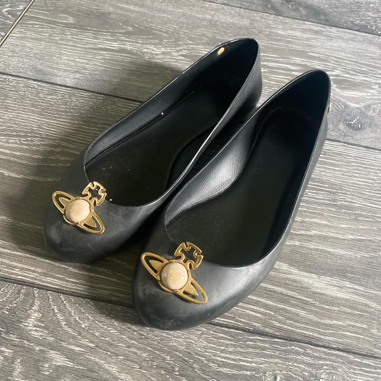 Vivienne westwood black sale pearl shoes