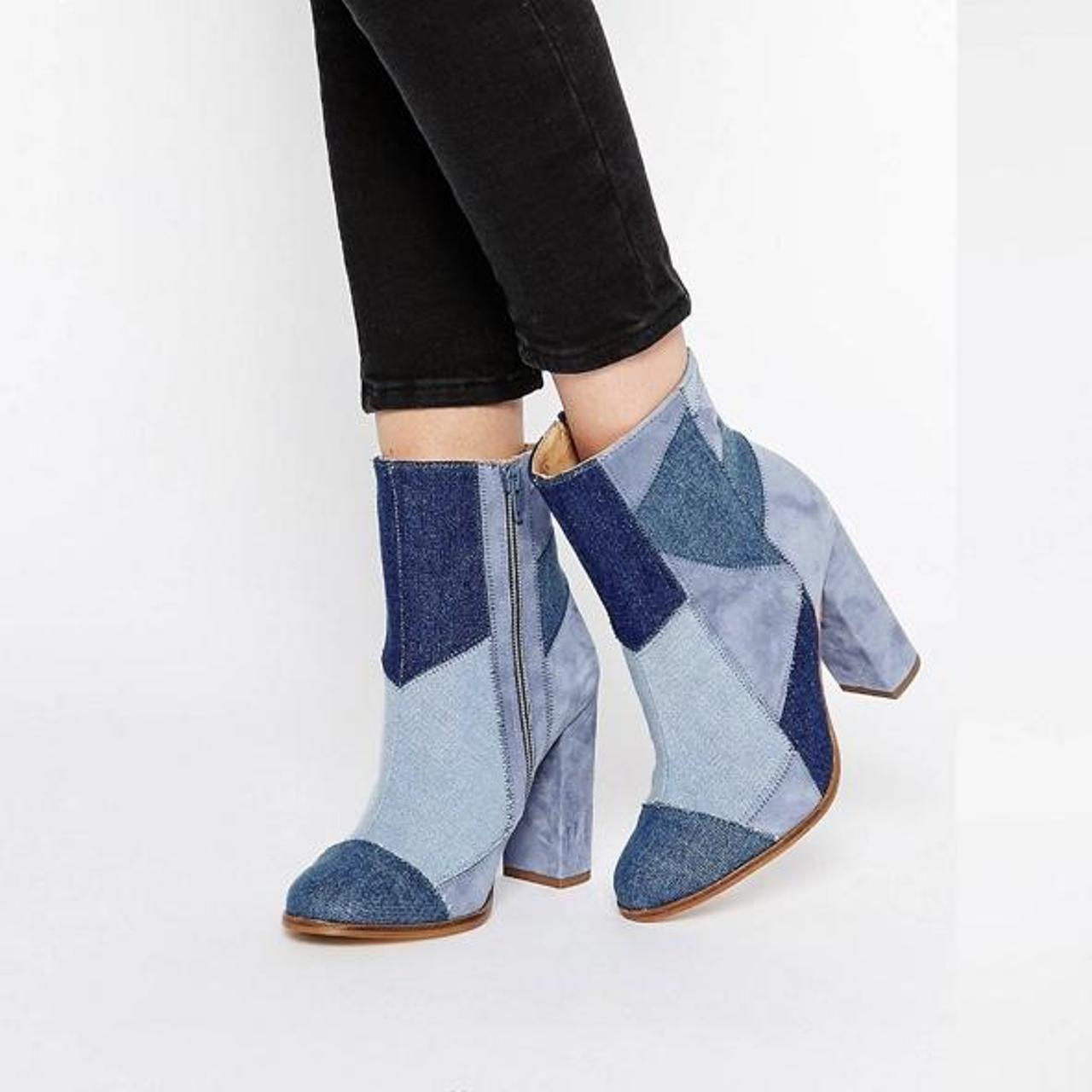 River island hot sale navy boots