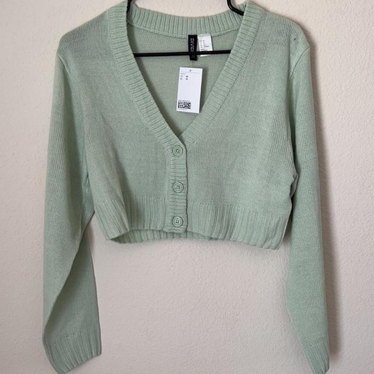 Sage Green Cardigan H&m