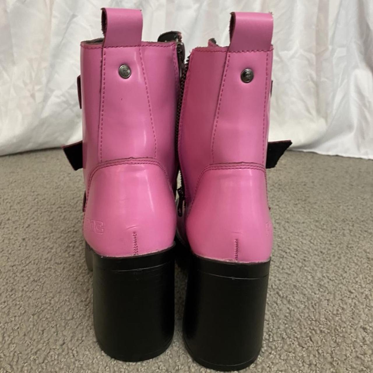 pink rockport boots