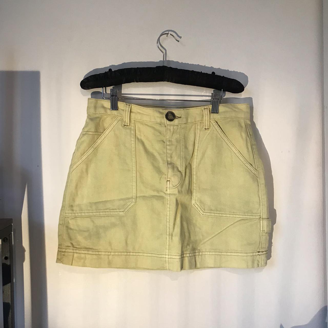 Urban Outfitters BDG lime green denim mini utility... Depop
