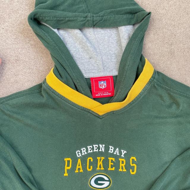 Nike Green Bay Packers Sweatshirt/Windbreaker With - Depop