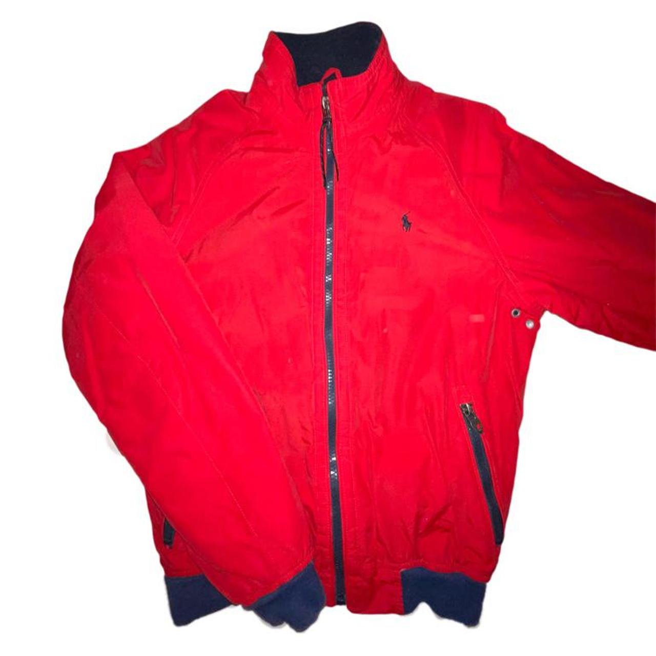 Classic Ralph Lauren polo bomber jacket in red - Main Image
