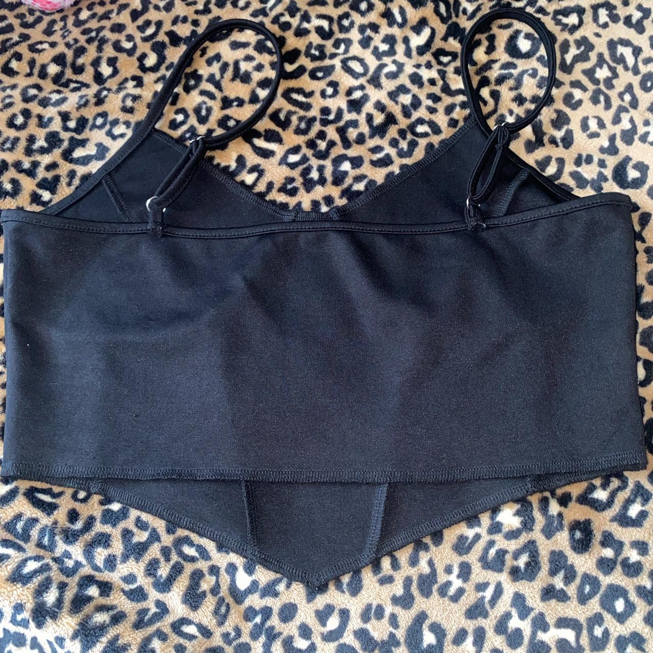 Black corset tank top, size Medium Never worn in... Depop