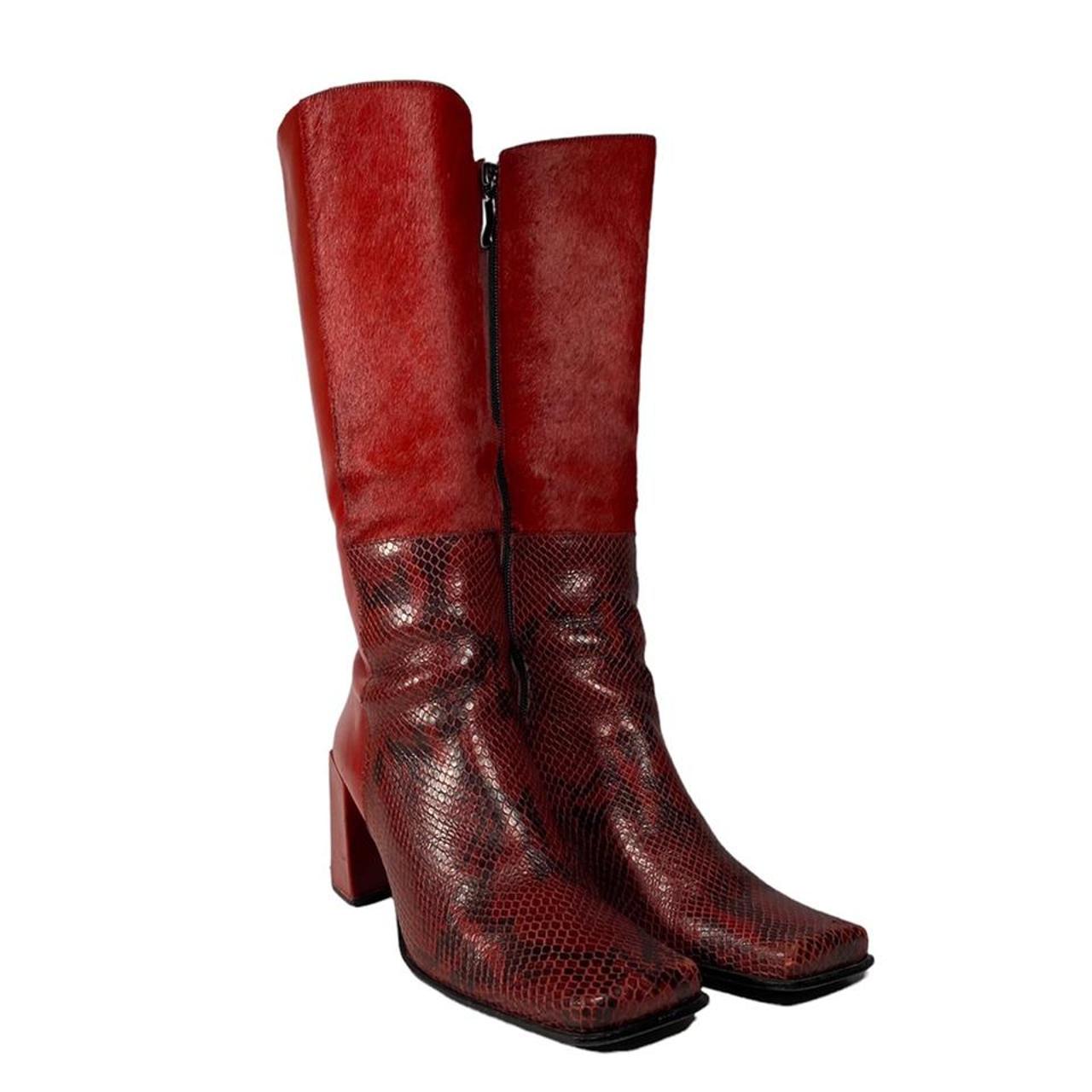 enzo angiolini snakeskin boots