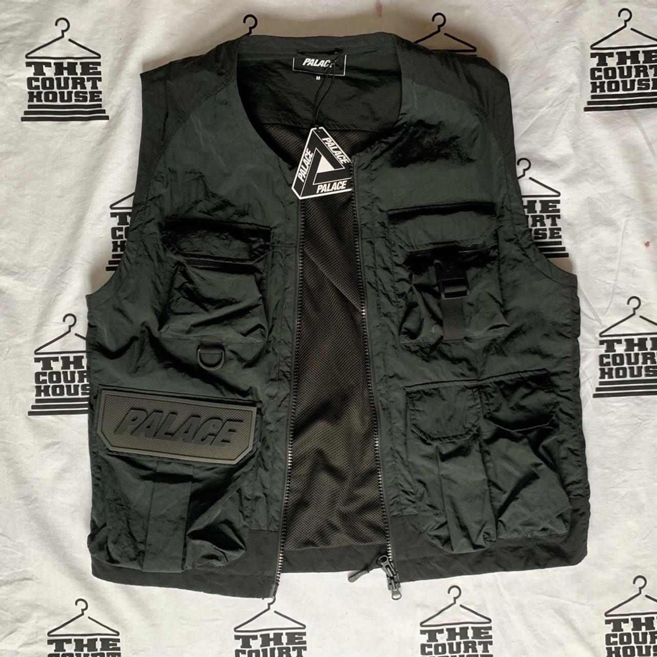 Palace utility jacket iridescent black | Depop