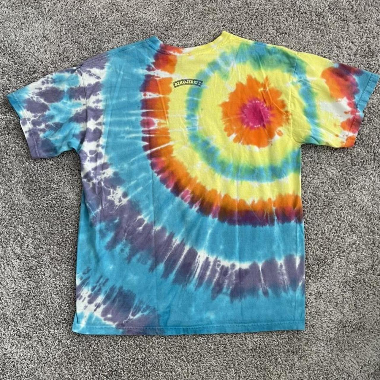 Ben and Jerry’s tie dye shirt Clean colorway Good... - Depop