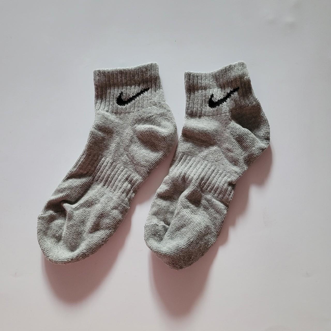 Nike three quarter grey socks, size 3-7 brand new... - Depop