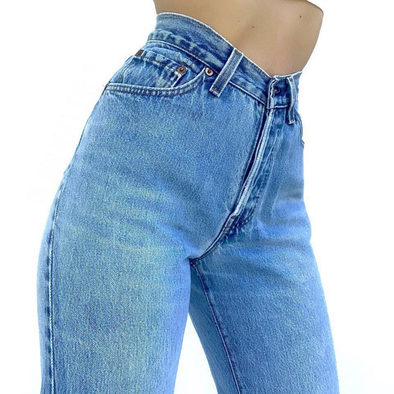 Vintage Levi’s 501 light wash Button Fly Mom Jeans... - Depop