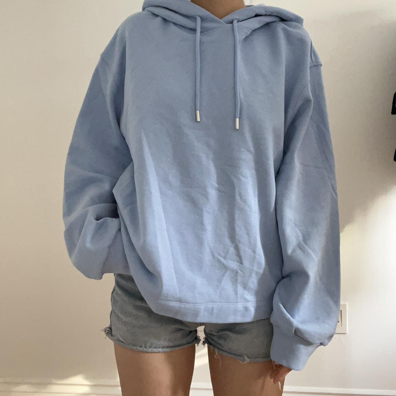 & Other Stories Women's Blue Hoodie | Depop