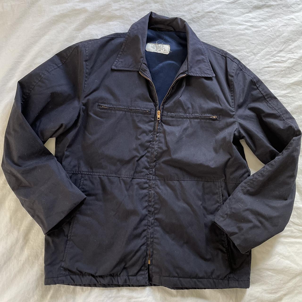 Vintage 70s Military Navy Lined Utility Mechanic’s... - Depop