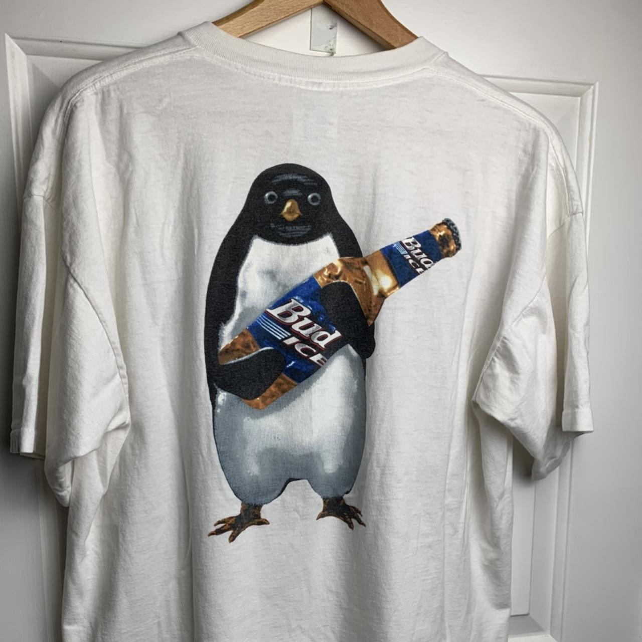 Bud ice penguin sales shirt