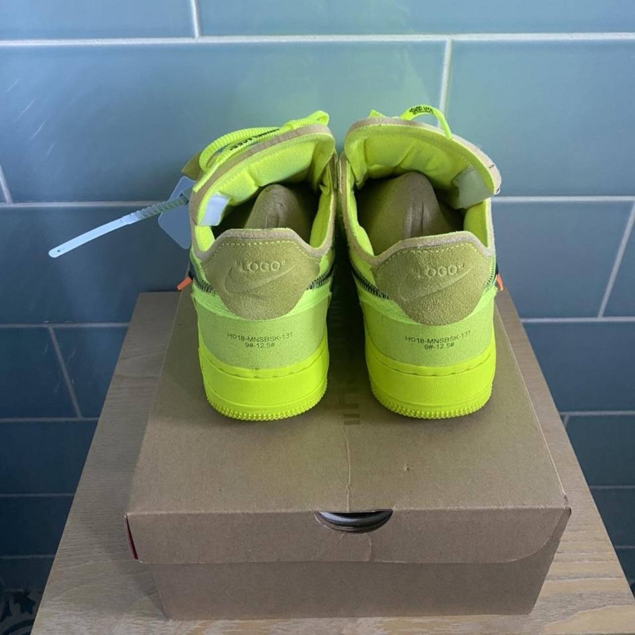 nike off white black and volt