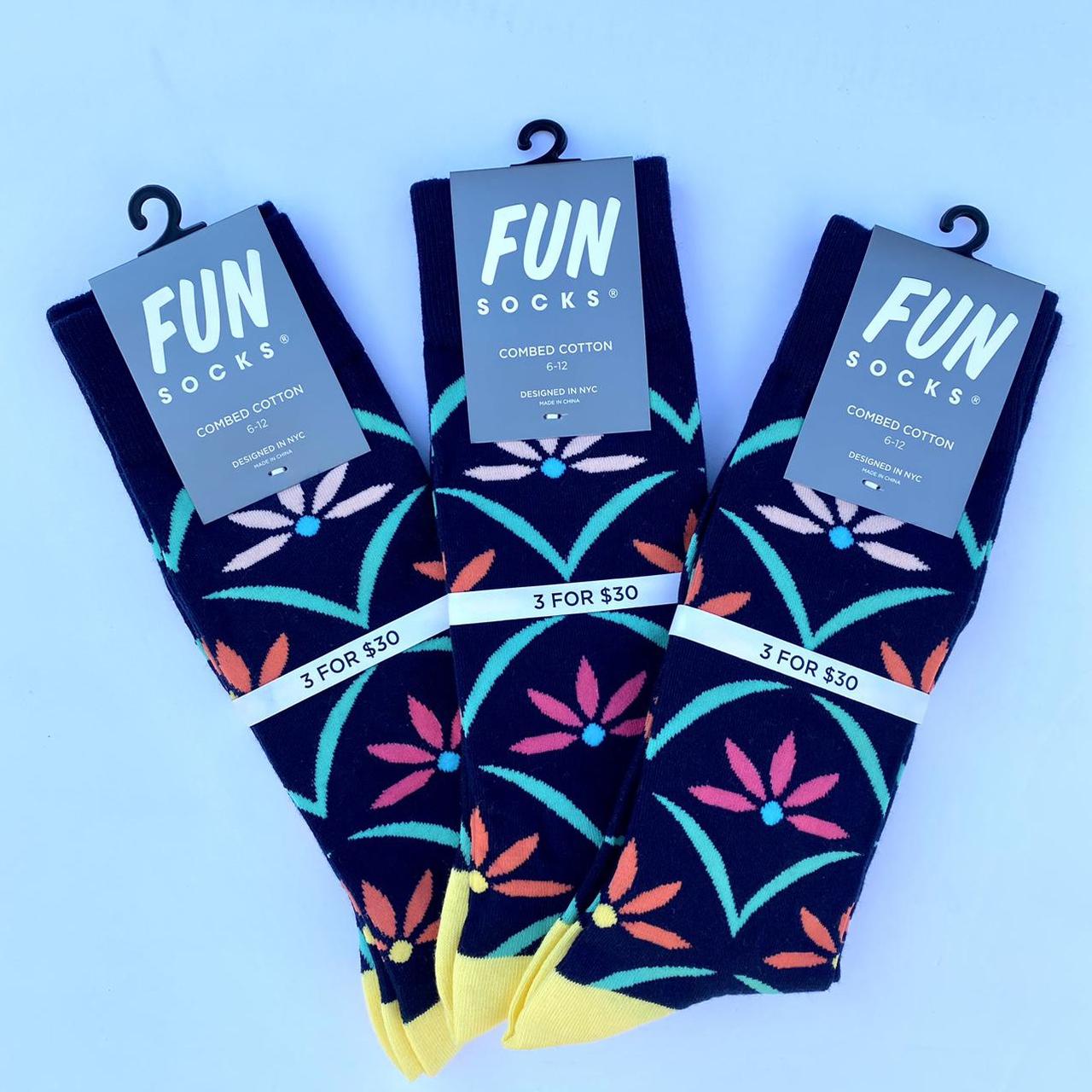 Product Image 1 - Fun Socks Funky Neon Floral