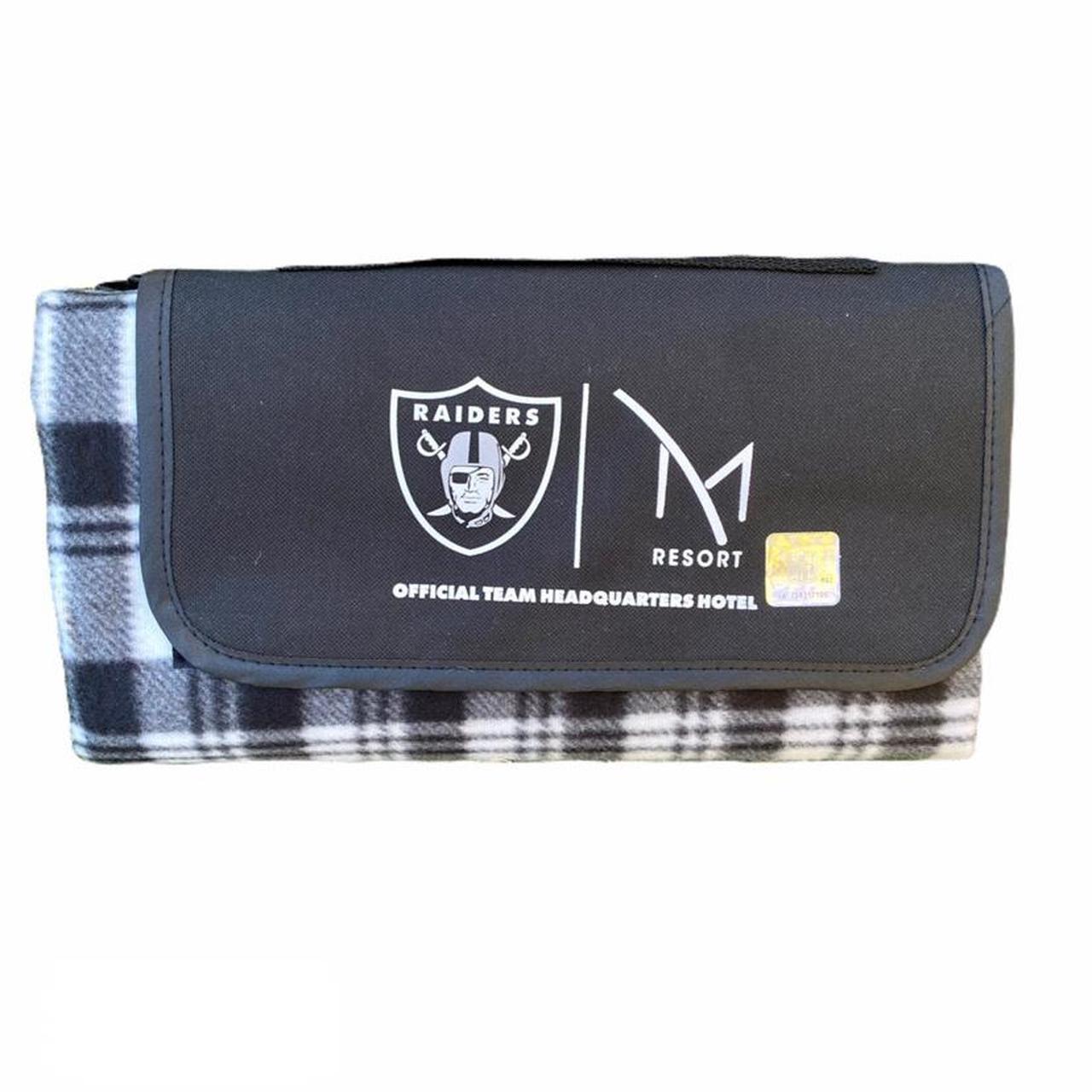 Product Image 1 - NFL Raiders Checkered Outdoor Blanket.