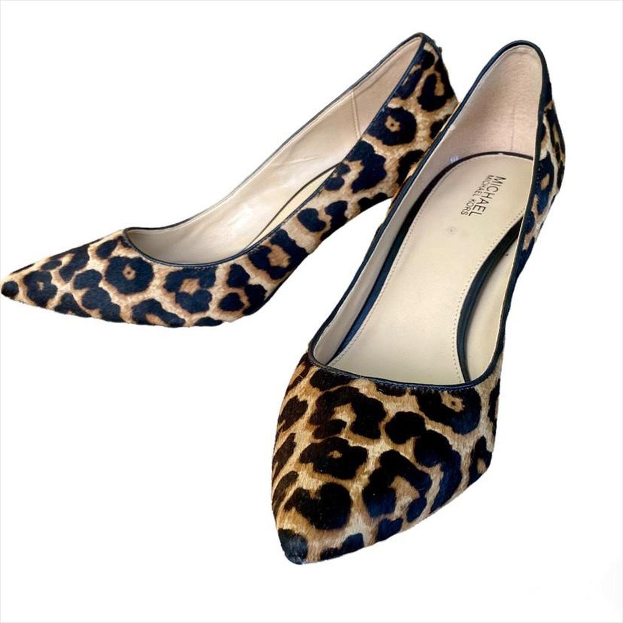 Michael kors cheap animal print heels