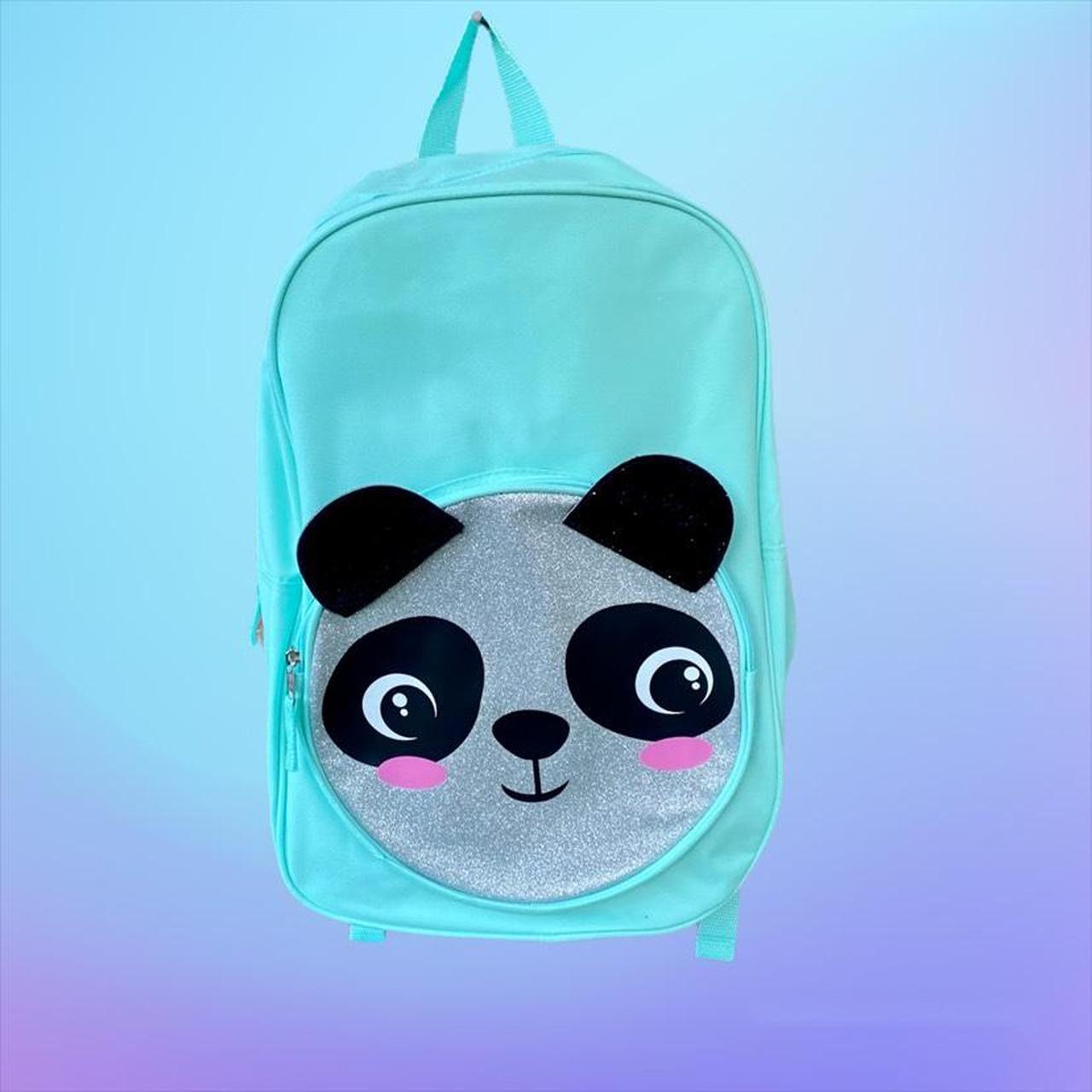 Zoe Zac Teal Glitter Panda Backpack NEW. Cute. Depop