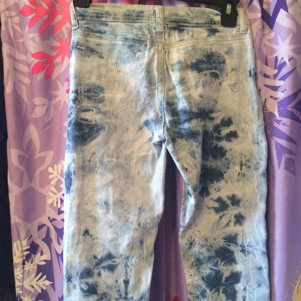 Justice splattered pants. Really cool. Size 10R.... - Depop