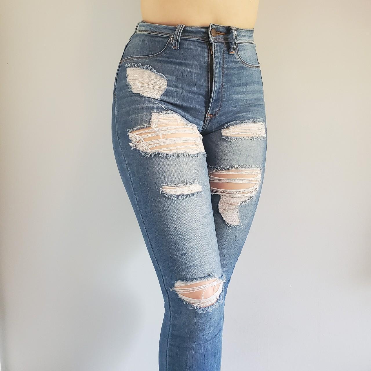 Ladies Jeans Fashion Nova Super High Waist Denim Skinnies