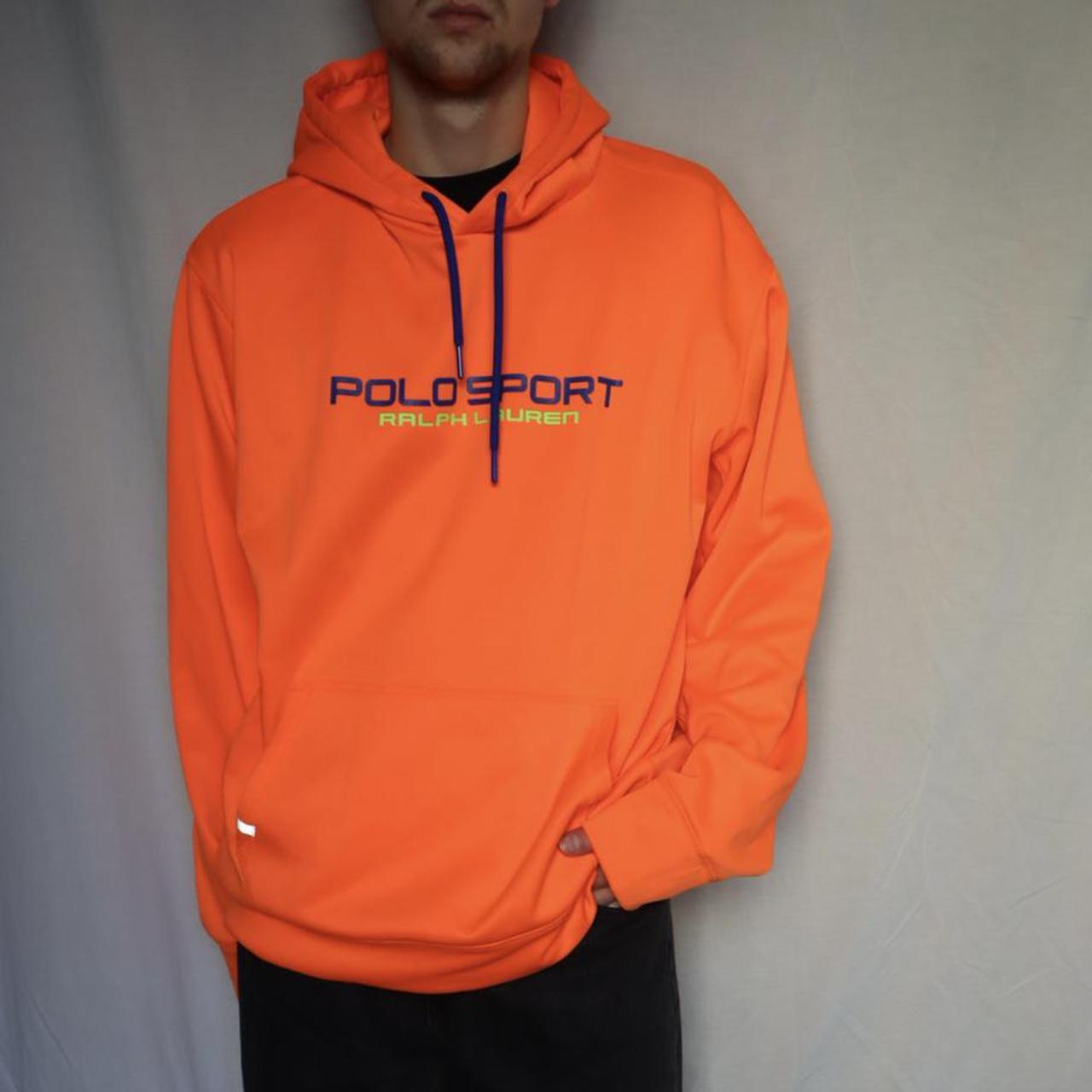 Orange polo ralph 2025 lauren hoodie