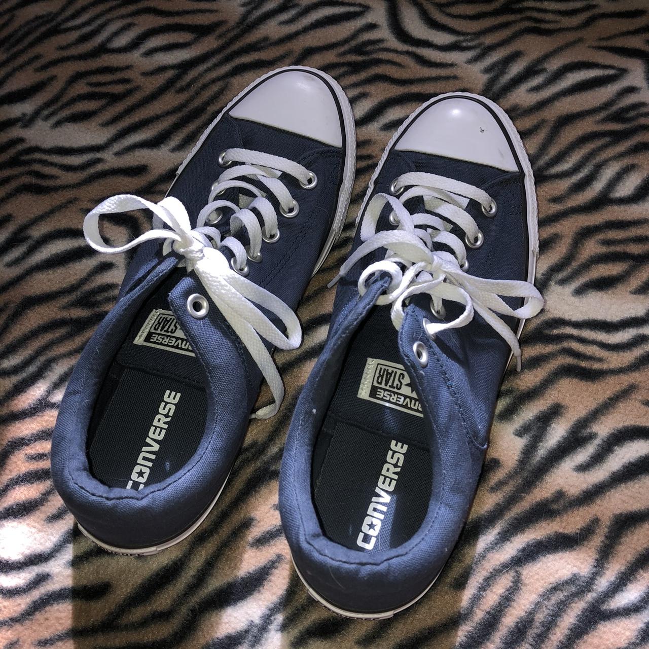 Blue converse size sale 9