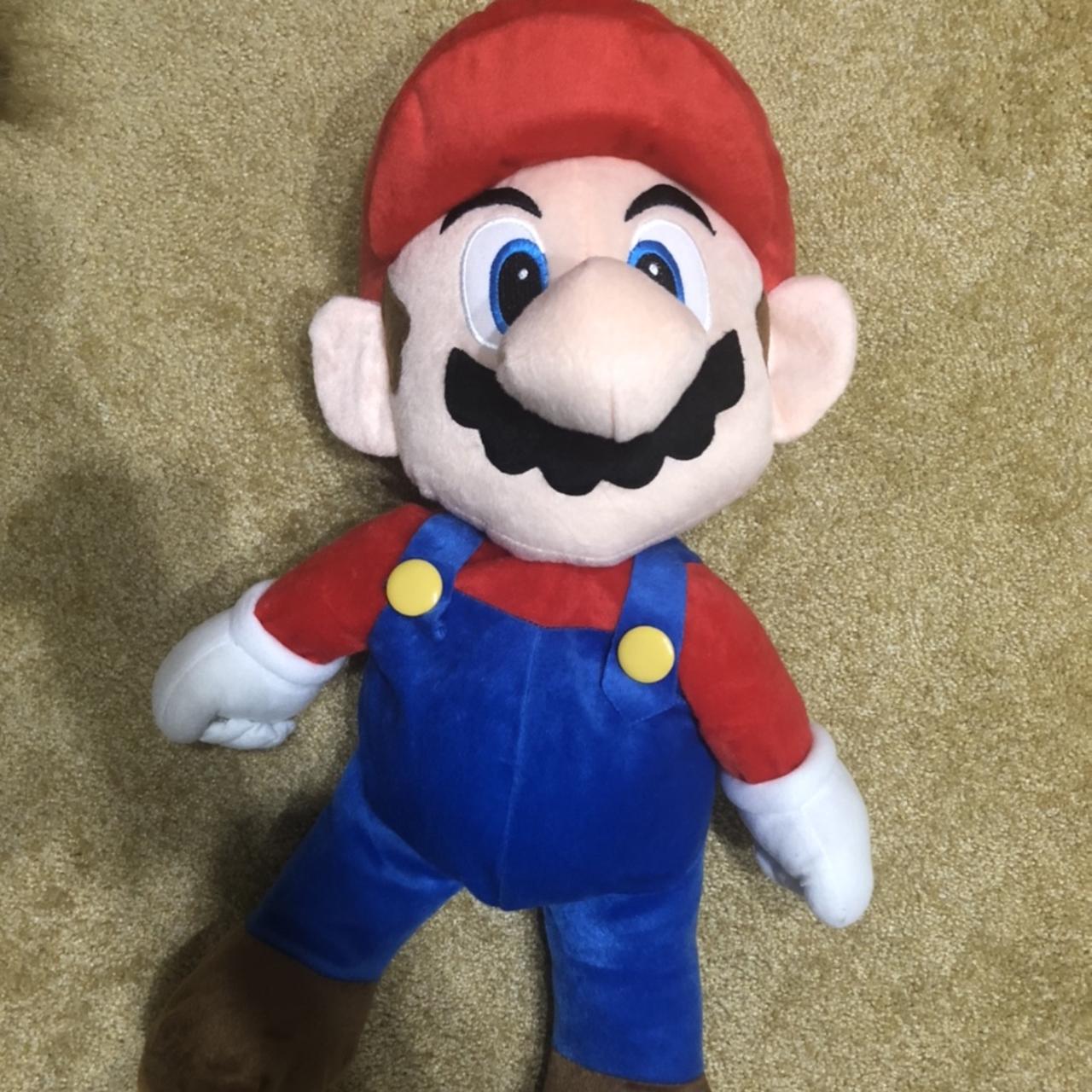 Jumbo Mario plush “backpack”. It has a zipper in the... - Depop