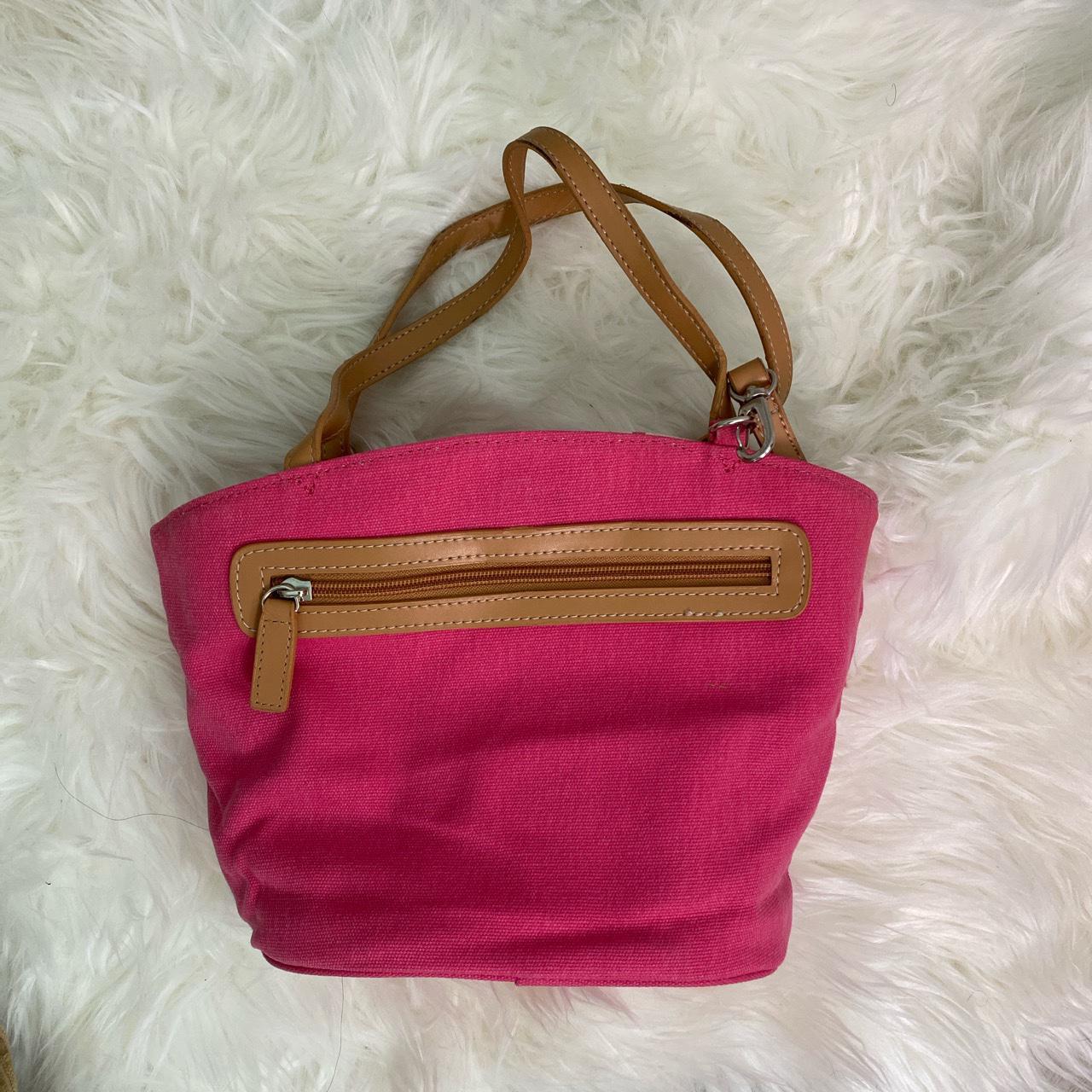 Sonoma Goods for Life Women's Pink and Tan Bag | Depop