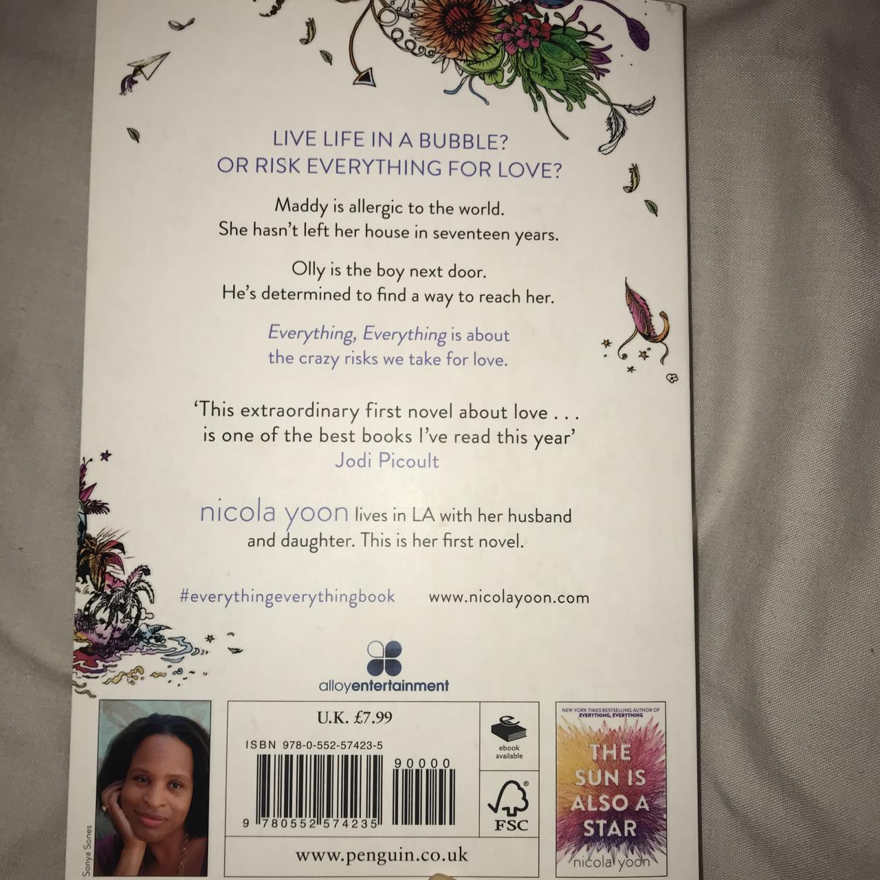 EVERYTHING EVERYTHING By Nicola Yoon🌊🌊 Perfect... - Depop