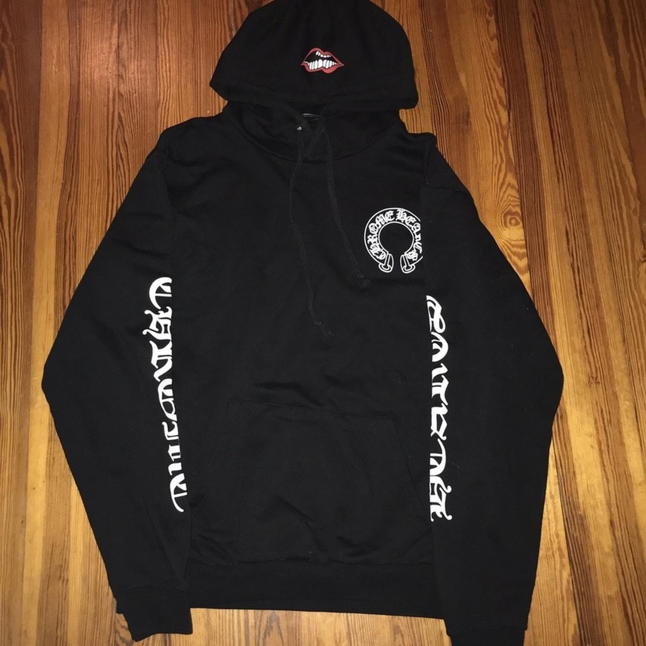 CHROME HEARTS x MATTY BOY chomper hoodie 100%... - Depop