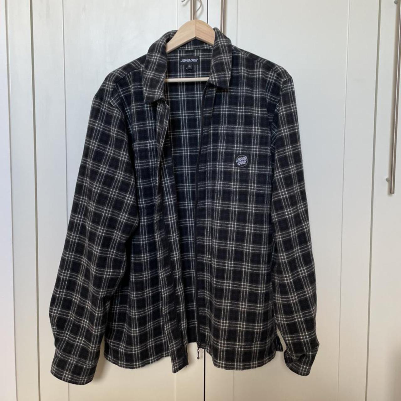 Santa Cruz flannel shirt Perfect condition - worn... - Depop