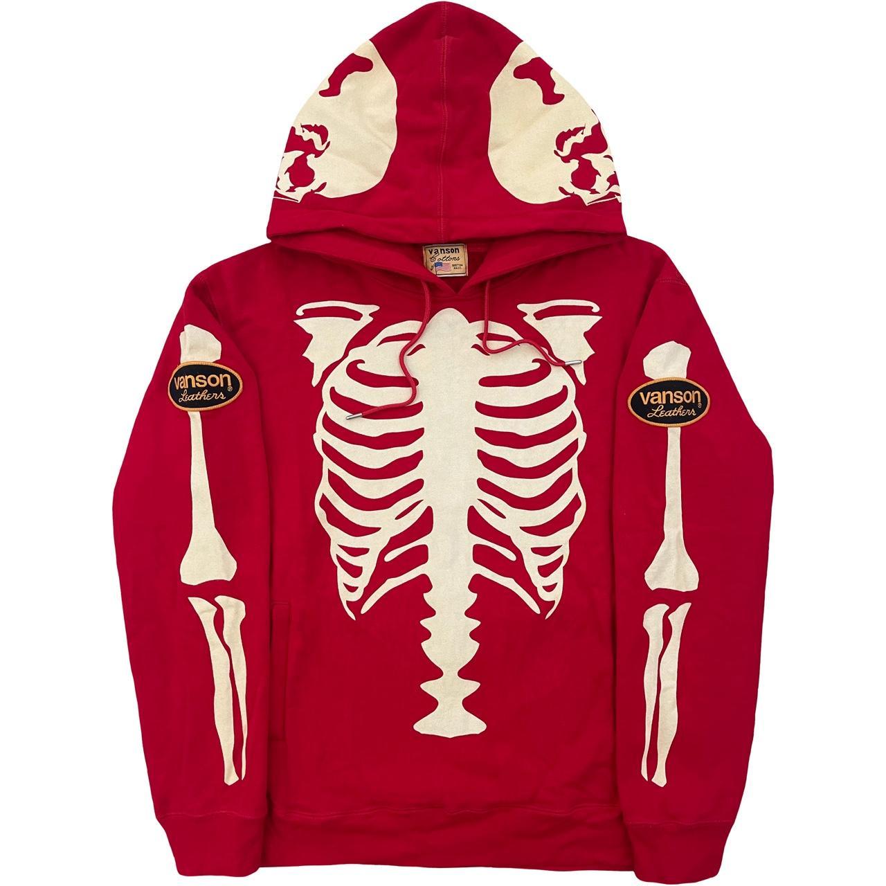 vanson skeleton hoodie