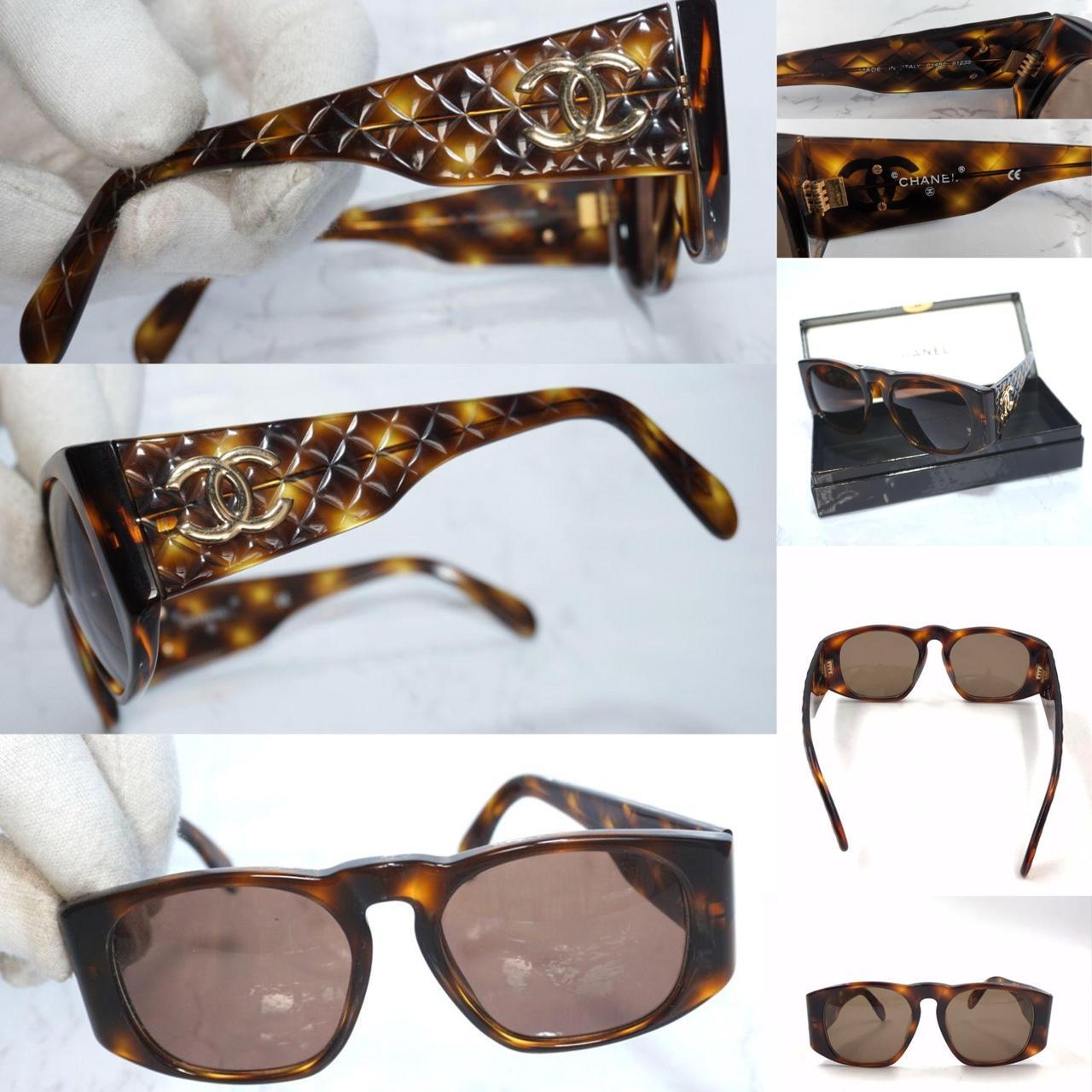 Chanel Sunglasses Vintage Chanel Matrasse Tortoise - Depop