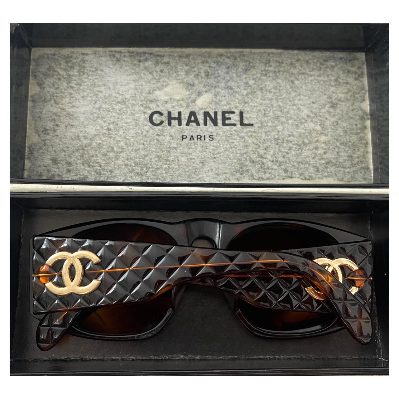 Chanel Sunglasses , Vintage Chanel Matrasse Tortoise