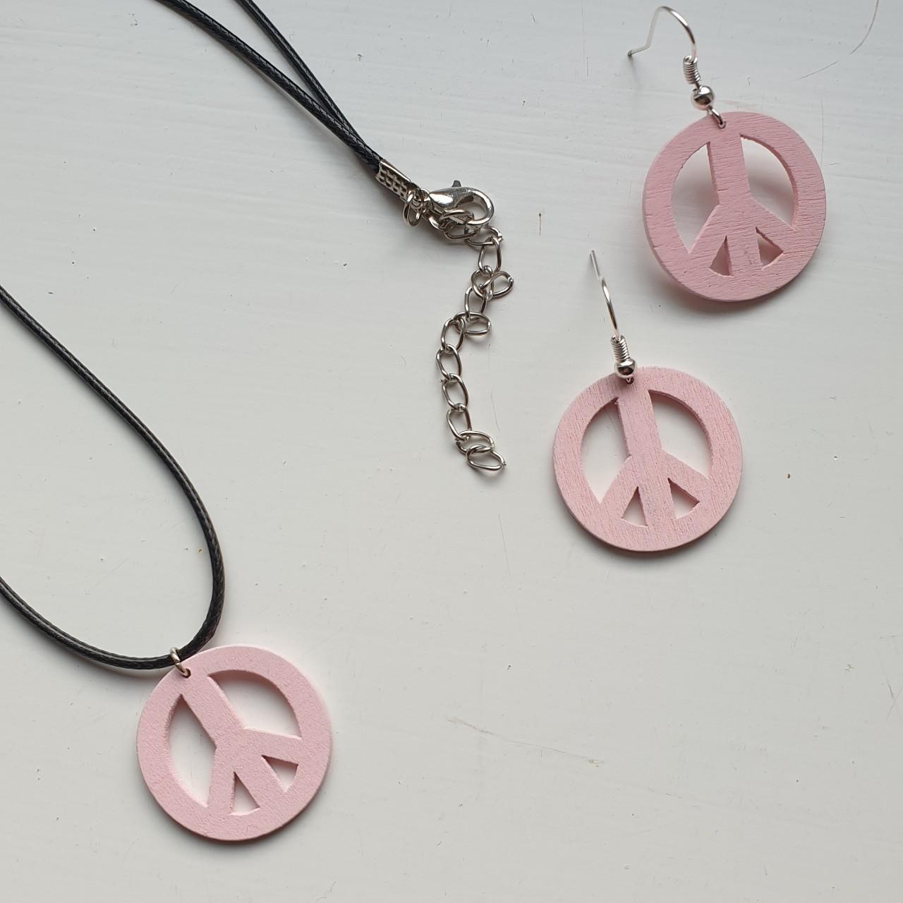 Product Image 2 - Baby pink wooden peace sign