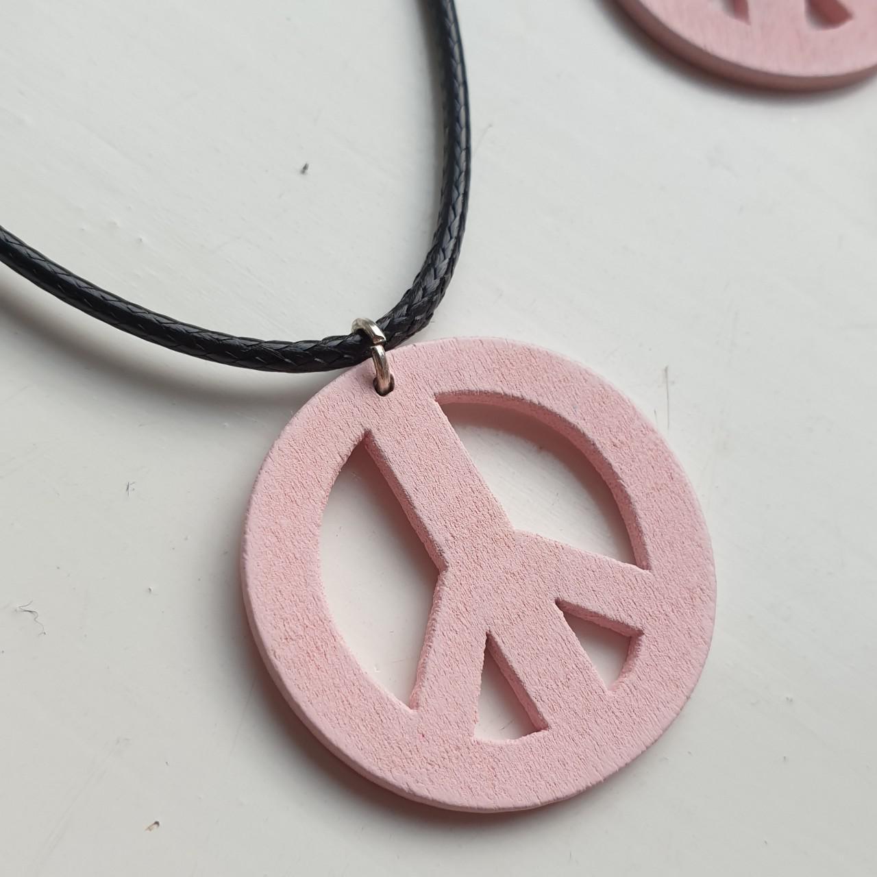 Product Image 3 - Baby pink wooden peace sign