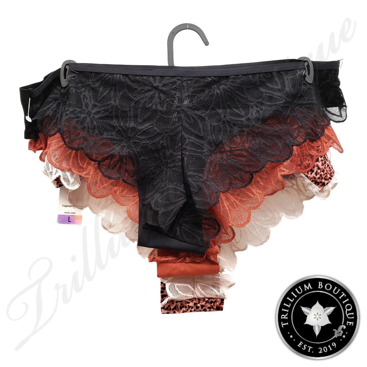 XOXO Intimates Women's Underwear Panties w/ Lace 3... Depop